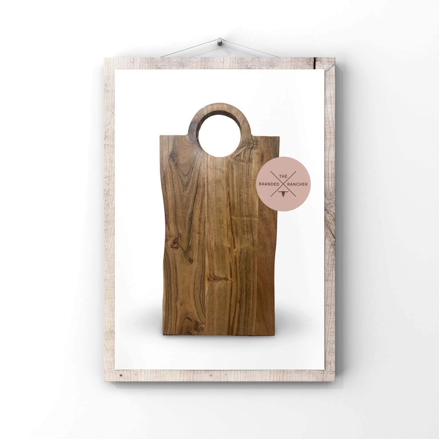 Serving Board, Rectangle Circle Handle