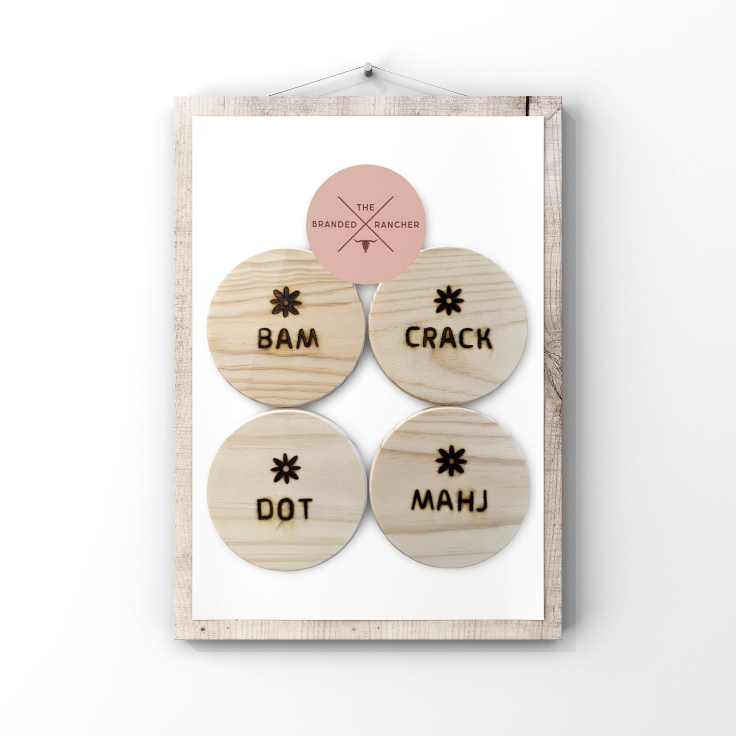 Drink Coasters, Wood (Set of 4)