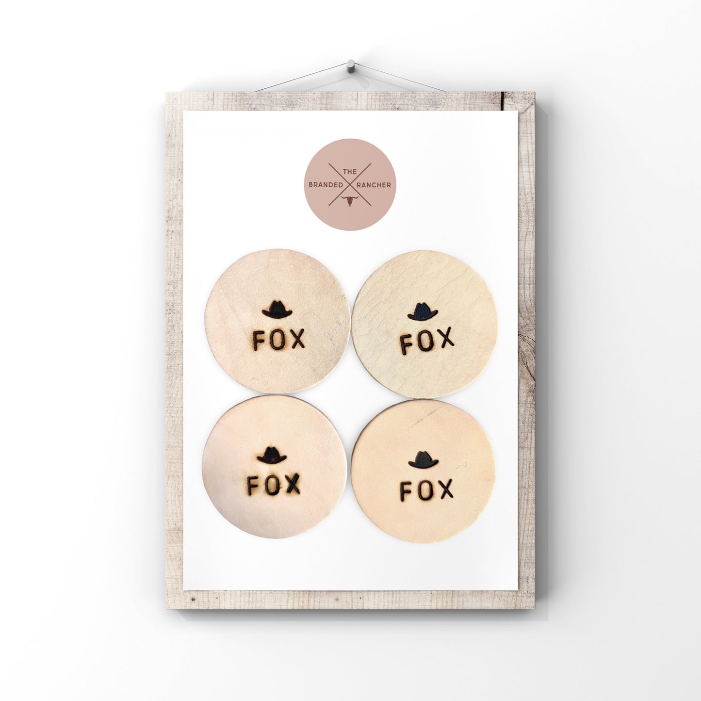 Drink Coasters, Leather (Set of 4)