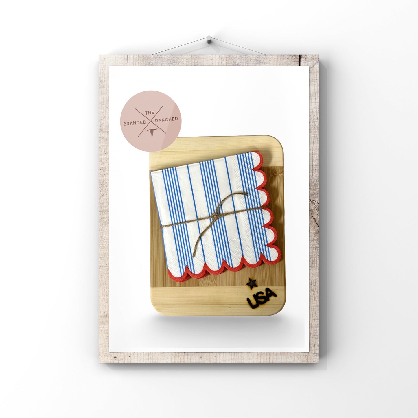 Mini Bar Board + Cocktail Napkin Set