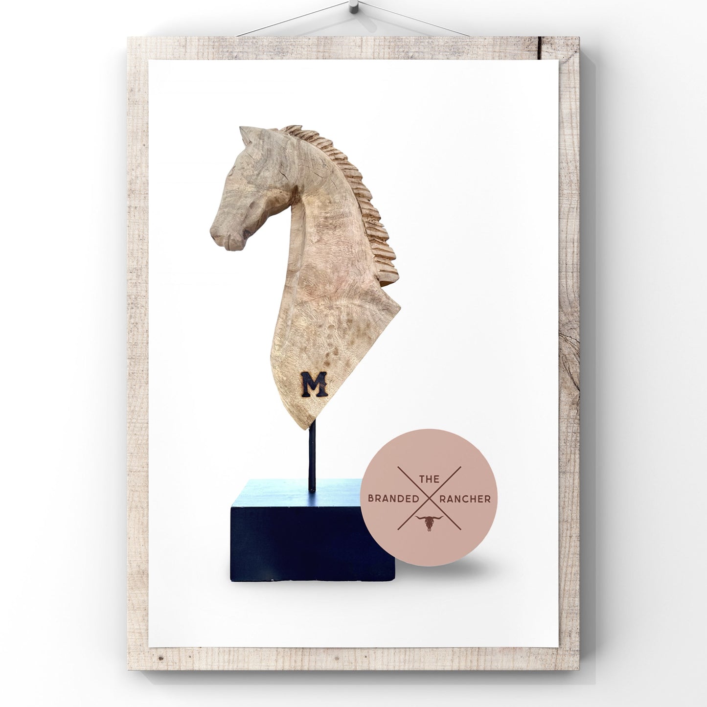 Horse Head Sculpture, Wood