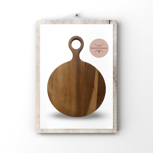 Serving Board, Round Assorted Handle