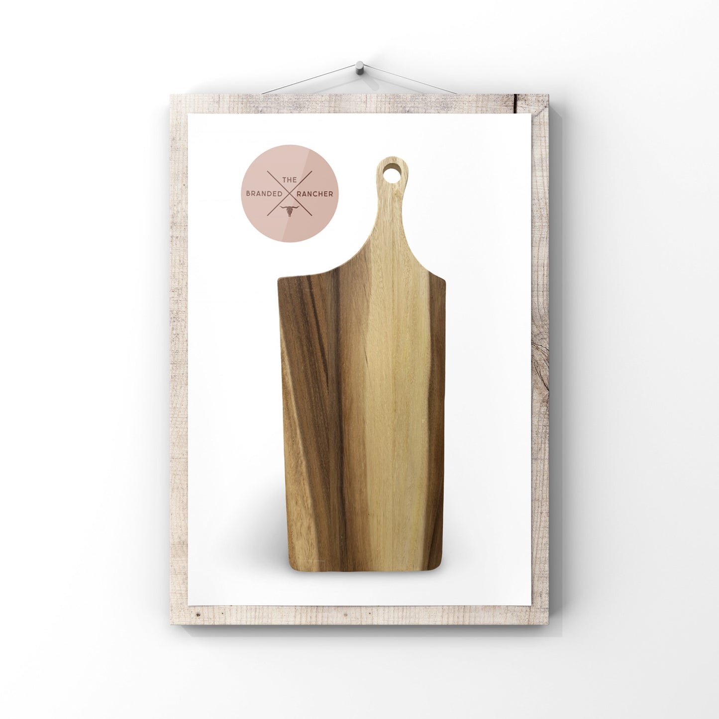 Serving Board, Rectangle Offset Paddle Handle