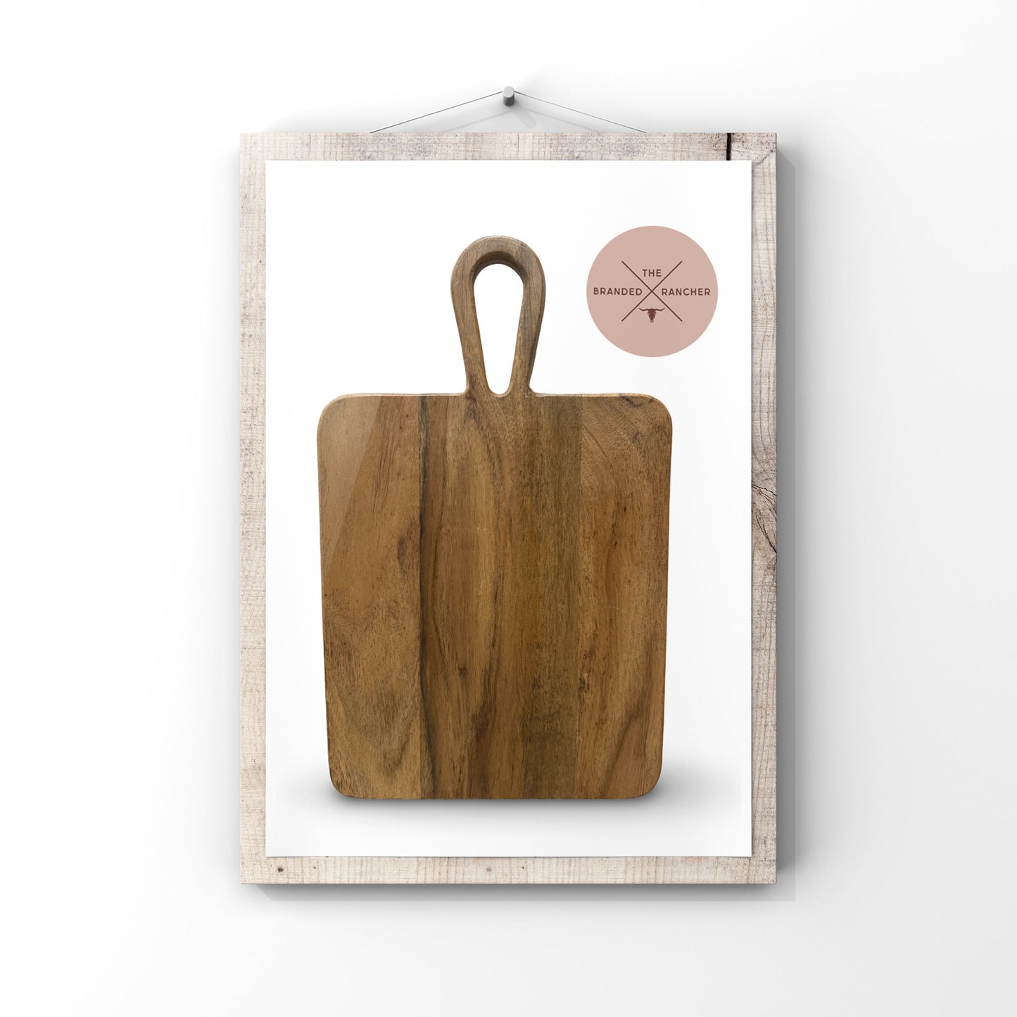 Serving Board, Rectangle Tear Drop Handle