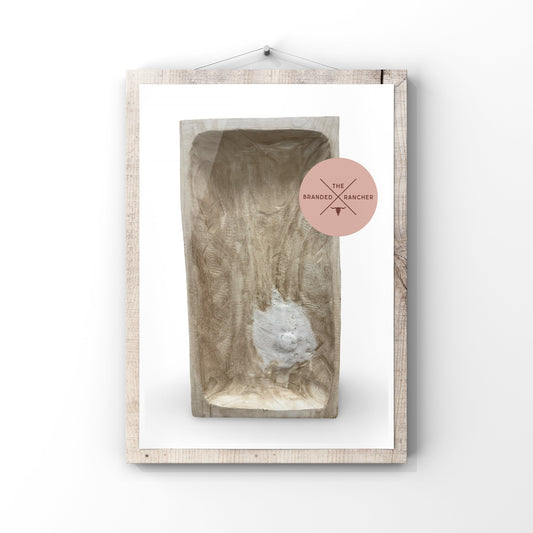 Decorative Tray, Whitewashed Wood