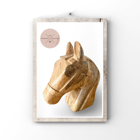 Horse Head, Wood Block