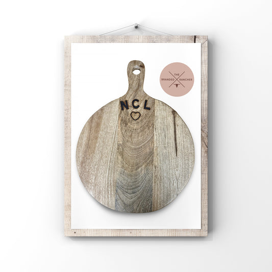 Serving Board, Round Short Handle, AS SHOWN