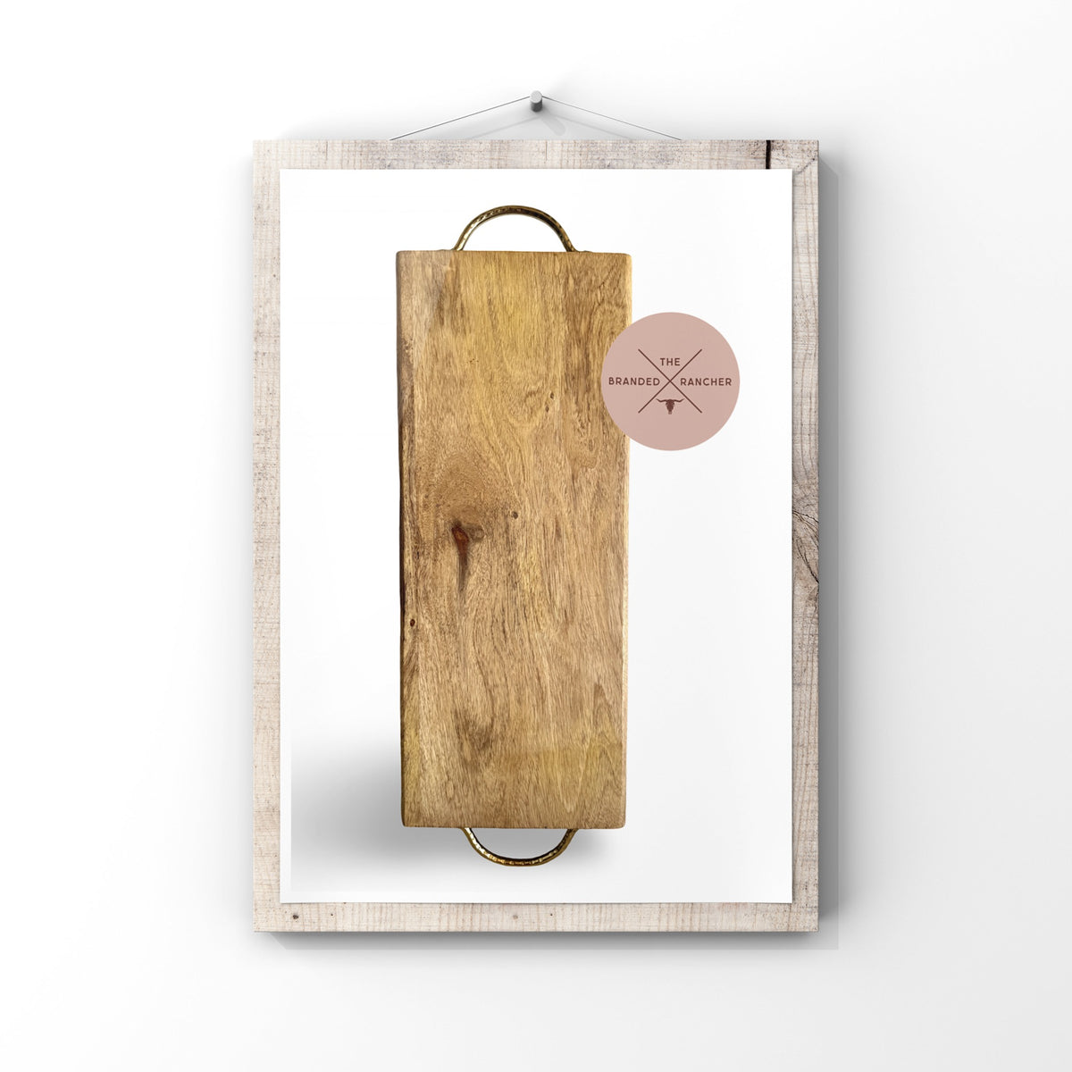Serving Board, Brass Handled