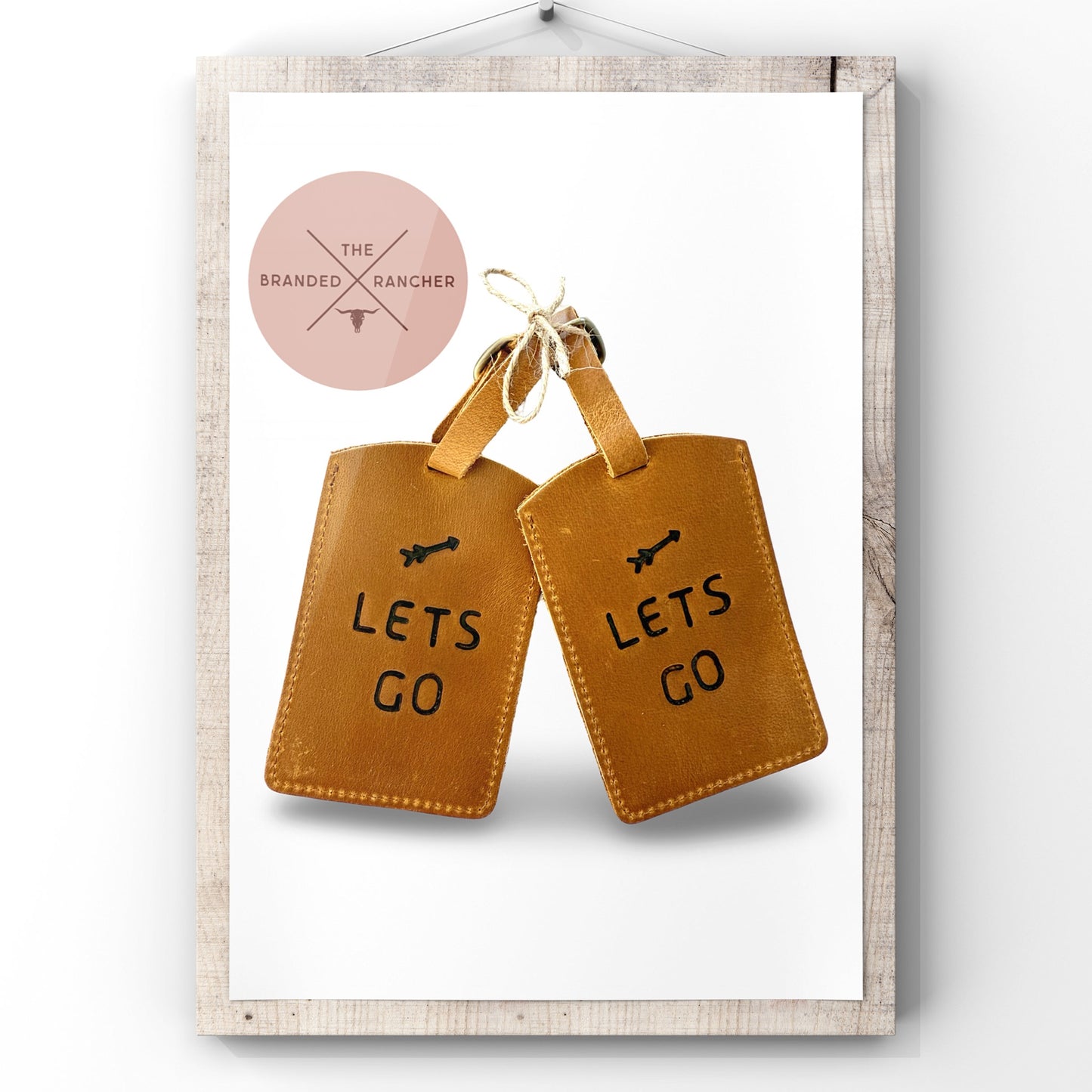 Leather Luggage Tags (Set of 2)