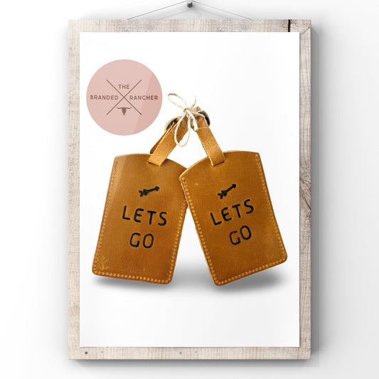 Leather Luggage Tags (Set of 2)
