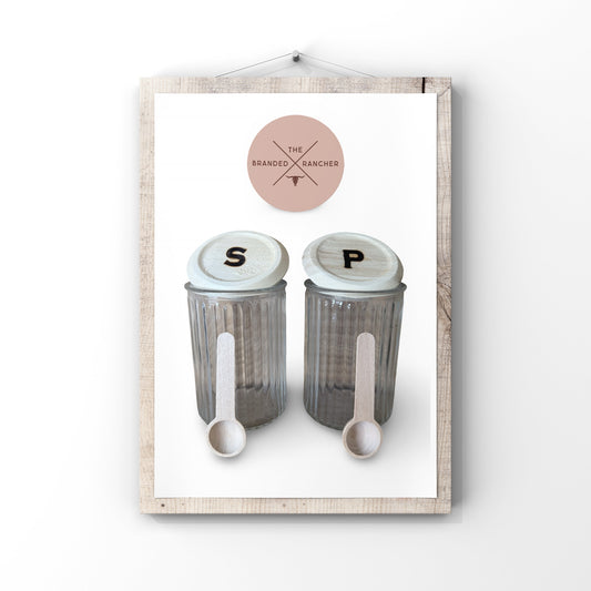 Salt + Pepper Containers (Set of 2)